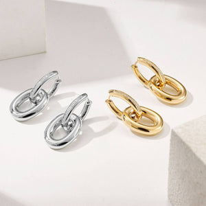 Open image in slideshow, Double CZ Hoops earring
