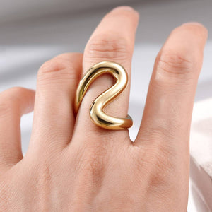 Open image in slideshow, Wave ring
