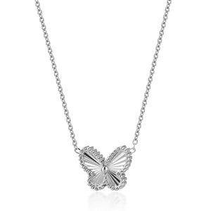 Open image in slideshow, Butterfly pendant necklace
