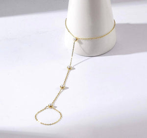 Open image in slideshow, Stone hand chain
