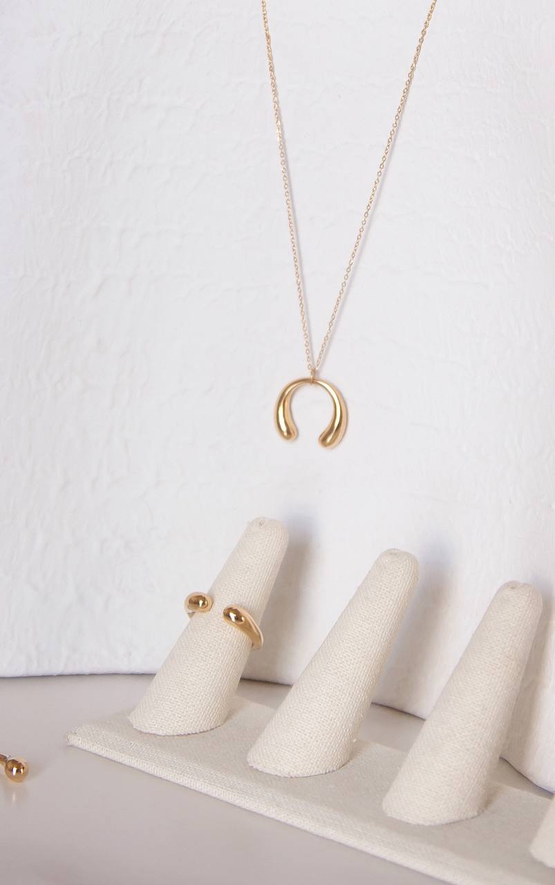 Gold Stainless Steel Asher Necklace