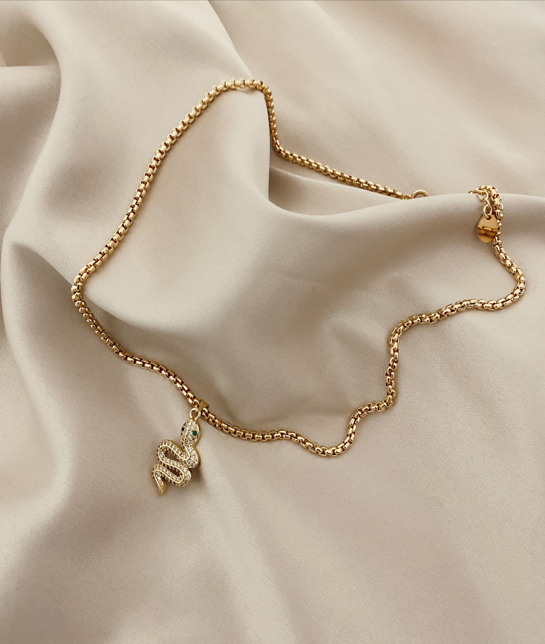 Chain with Gold Snake