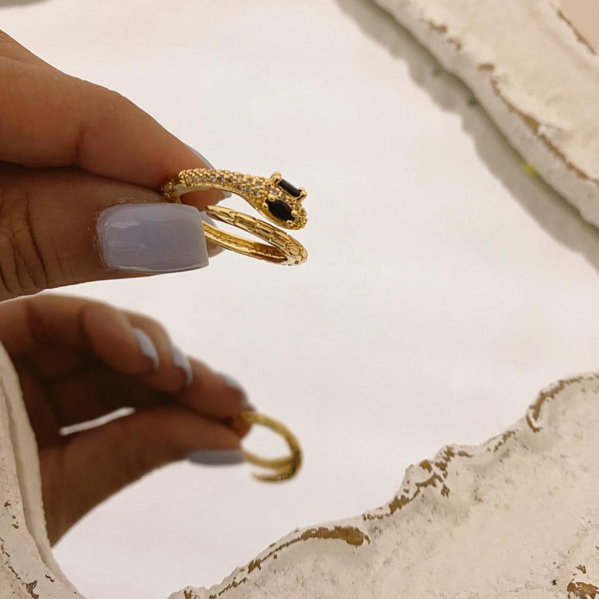 Gold Filled Snake Ring