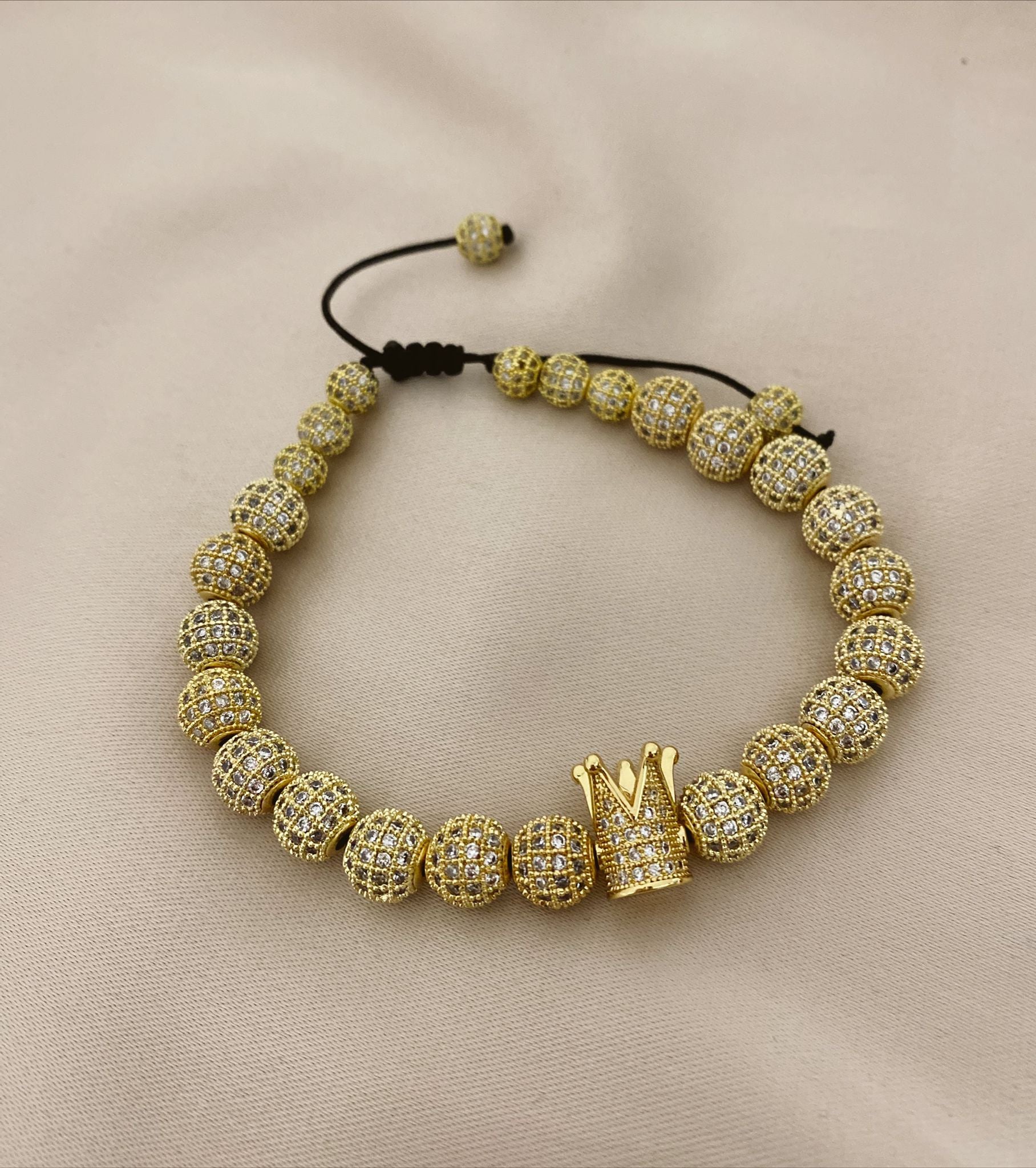 Gold Crown Bracelet For Men