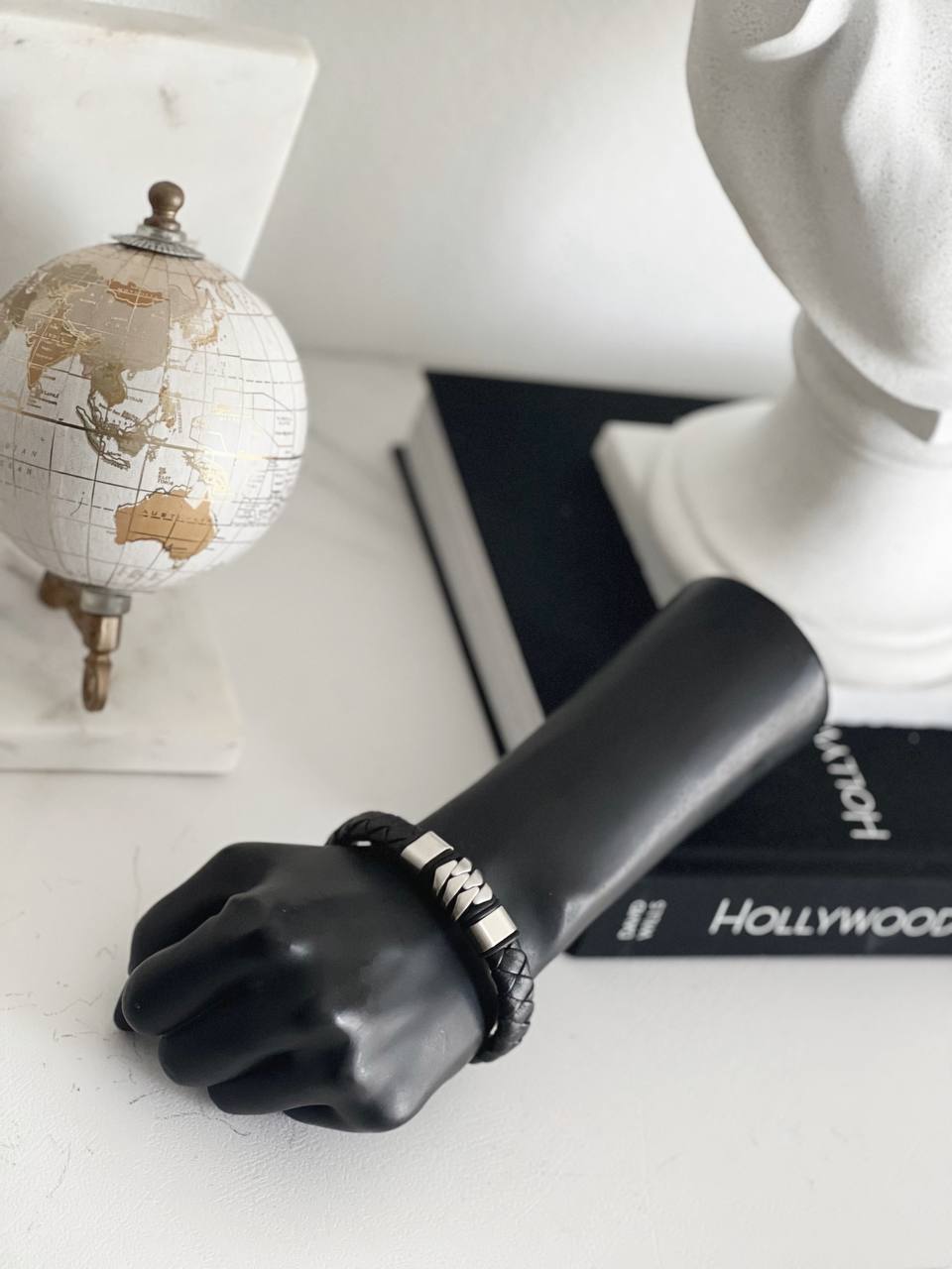 Adjustable Black stainless steel Men´s Bracelet