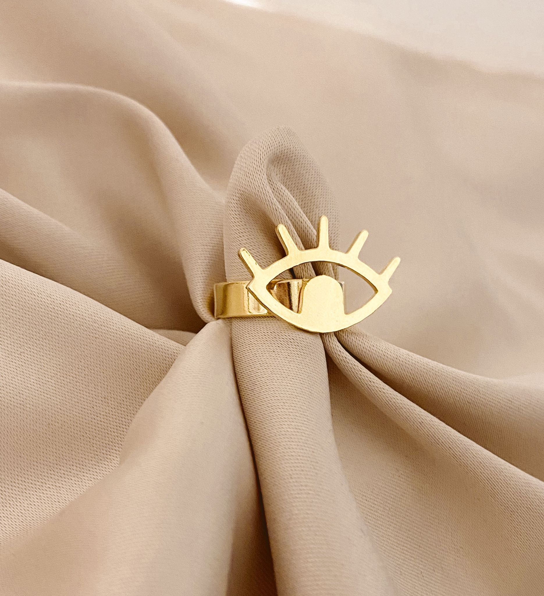 Evil Eye Gold Filled Ring